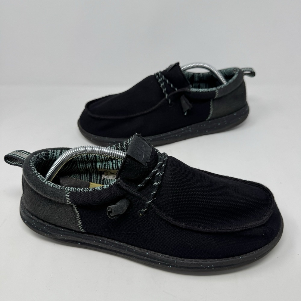 Hey Dude Dude Perfect x Wally Funk Teal Black Slip-On Shoes 42886-3WT Men's 11